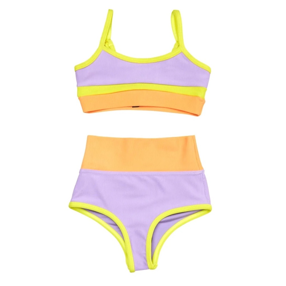 Beach Riot GIRLS' LITTLE EVA TOP EMMIE BOTTOM BIKINI SET